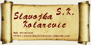 Slavojka Kolarević vizit kartica